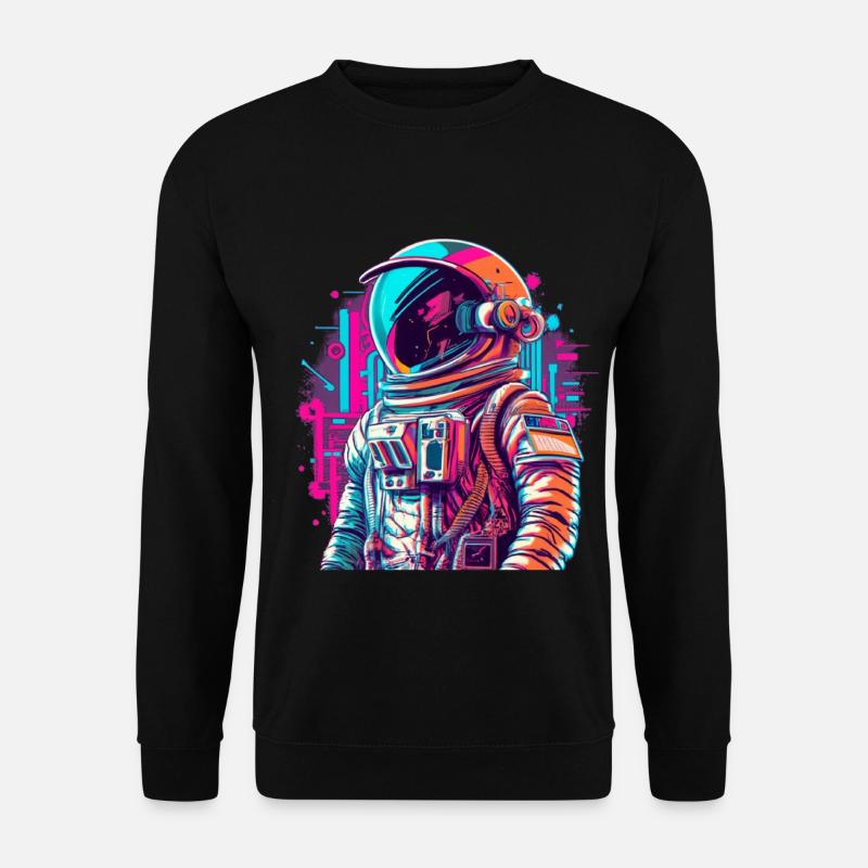 Raumfahrer Astronaut Geschenkidee - Unisex Pullover - Schwarz