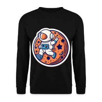 Planeten - Unisex Pullover - Schwarz - Vorne - Alina (178cm) & Michal (187cm)