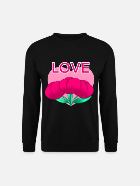 LOVE - Unisex Pullover - Schwarz