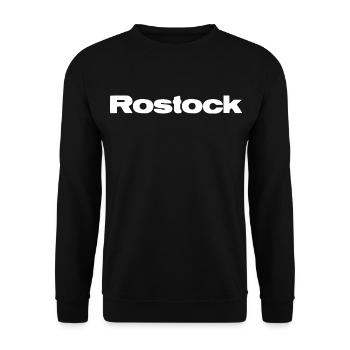 Rostock Heartbeat - Unisex Sweatshirt - black - Front - Alina (178cm) & Michal (187cm)