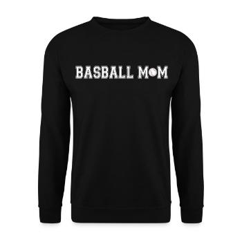 Proud Baseball Mom Game Day Gift Shirt - Unisex Sweatshirt - black - Front - Alina (178cm) & Michal (187cm)