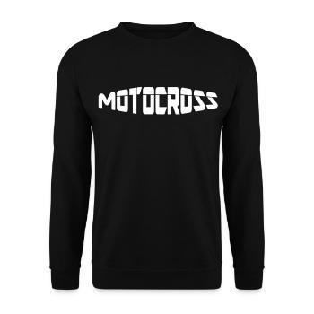 motocross - Unisex Sweatshirt - black - Front - Alina (178cm) & Michal (187cm)