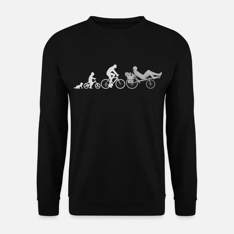 Evolution Liegerad - Unisex Pullover - Schwarz