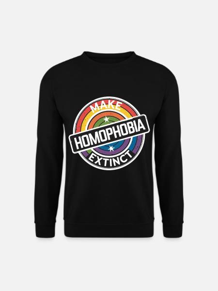 Make Homophobia Extinct 9 - Unisex Pullover - Schwarz