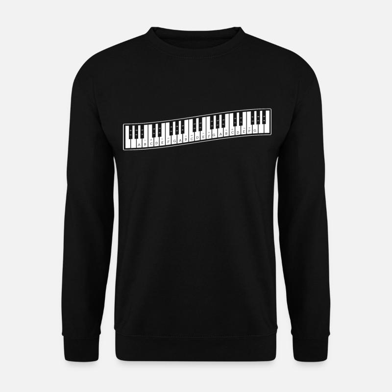 Piano clavier clavier Mélodophile - Sweat-shirt Unisexe - noir