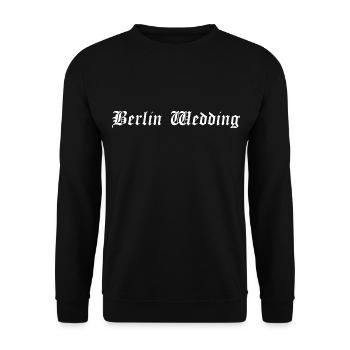 Berlin Wedding | Wedding in Berlin - Unisex Pullover - Schwarz - Vorne - Alina (178cm) & Michal (187cm)