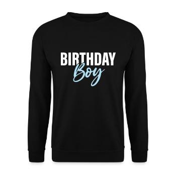 Birthday Boy - Unisex Sweatshirt - black - Front - Alina (178cm) & Michal (187cm)
