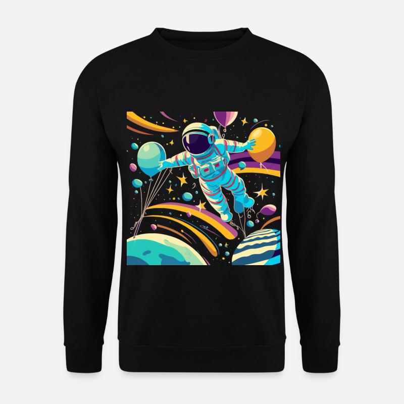 Astronaut - Unisex Pullover - Schwarz