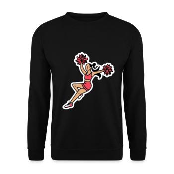 Cheerleading - Unisex Pullover - Schwarz - Vorne - Alina (178cm) & Michal (187cm)