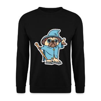 Magier - Unisex Pullover - Schwarz - Vorne - Alina (178cm) & Michal (187cm)