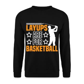 Layups Are For Basketball 7 - Unisex Pullover - Schwarz - Vorne - Alina (178cm) & Michal (187cm)