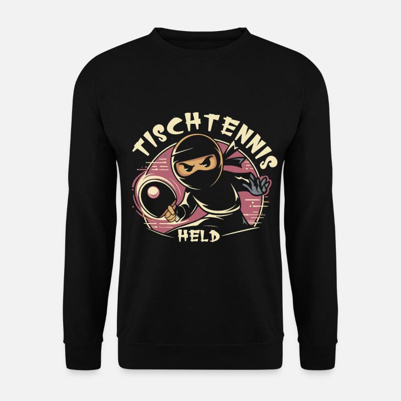 Tischtennis Held Kelle Ninja Verein Junge - Unisex Pullover - Schwarz