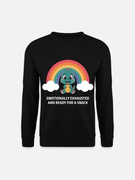 Épuisement émotionnel et collations - Sweat-shirt Unisexe - noir