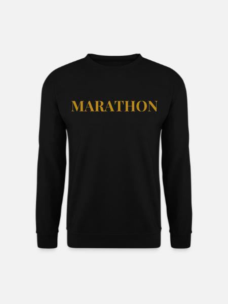 marathon - Sweat-shirt Unisexe - noir