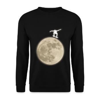skateboard summer sun boy girl skater fun - Unisex Sweatshirt - black - Front - Alina (178cm) & Michal (187cm)