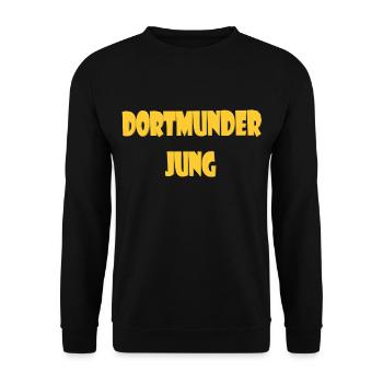 Dortmunder Jung - Unisex Pullover - Schwarz - Vorne - Alina (178cm) & Michal (187cm)