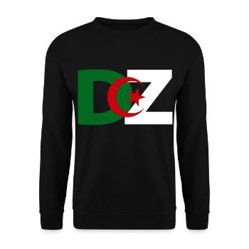 Algeria DZ - Unisex Sweatshirt - black - Front - Alina (178cm) & Michal (187cm)