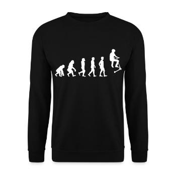 Stunt Scooter Freestyle Scootering Evolution - Sweat-shirt Unisexe - noir - Devant - Alina (178cm) & Michal (187cm)