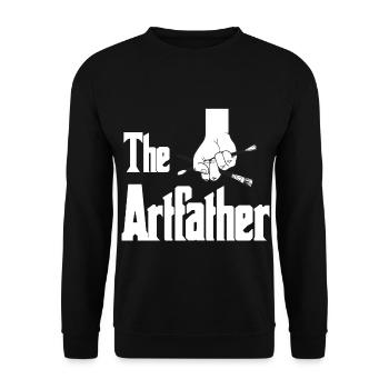 Peintre et vernisseur, le métier le meilleur et le plus ennuyeux - Sweat-shirt Unisexe - noir - Devant - Alina (178cm) & Michal (187cm)
