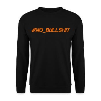 HASHTAG NO BULLSHIT #NoBullshit # No Bullshit - Sweat-shirt Unisexe - noir - Devant - Alina (178cm) & Michal (187cm)
