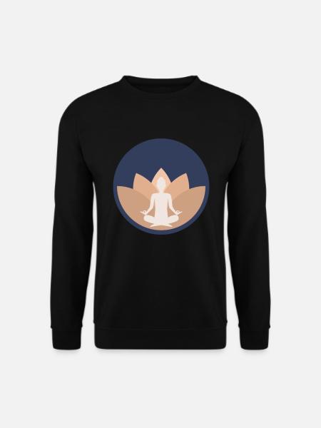 Yoga Yogilates Sportsmeditation Lotus - Unisex sweater - sort
