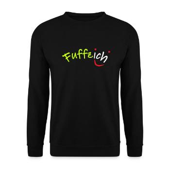 Fiftieth Birthday Fuffzich Shirt 50 Gift - Unisex Sweatshirt - black - Front - Alina (178cm) & Michal (187cm)