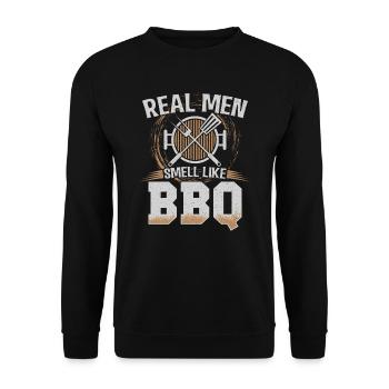 BBQ - Sweat-shirt Unisexe - noir - Devant - Alina (178cm) & Michal (187cm)