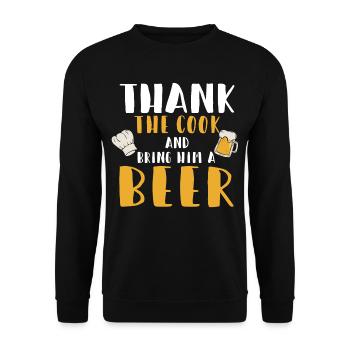 Cuisinier - Sweat-shirt Unisexe - noir - Devant - Alina (178cm) & Michal (187cm)