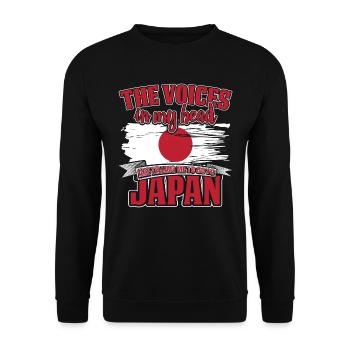 The Voices In My Head Japan - Unisex Sweatshirt - black - Front - Alina (178cm) & Michal (187cm)