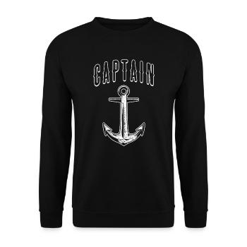 Capitaine - Sweat-shirt Unisexe - noir - Devant - Alina (178cm) & Michal (187cm)