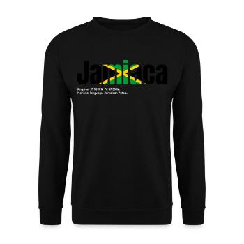 Jamaïque - Sweat-shirt Unisexe - noir - Devant - Alina (178cm) & Michal (187cm)