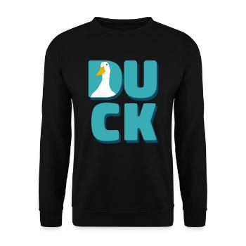 canard - Sweat-shirt Unisexe - noir - Devant - Alina (178cm) & Michal (187cm)
