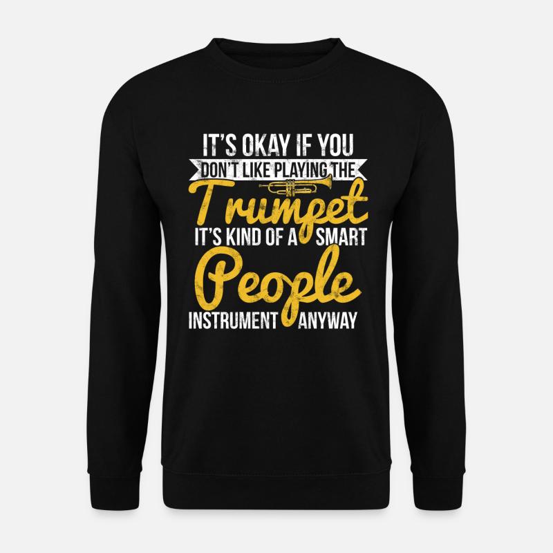 Trompete - Unisex Pullover - Schwarz