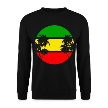 reggae - Unisex Sweatshirt - black - Front - Alina (178cm) & Michal (187cm)