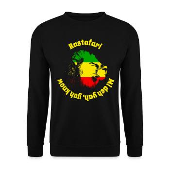 reggae - Unisex Sweatshirt - black - Front - Alina (178cm) & Michal (187cm)