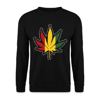 Reggae - Unisex Sweatshirt - black - Front - Alina (178cm) & Michal (187cm)