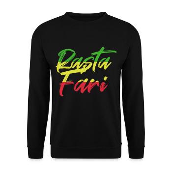reggae - Unisex Sweatshirt - black - Front - Alina (178cm) & Michal (187cm)