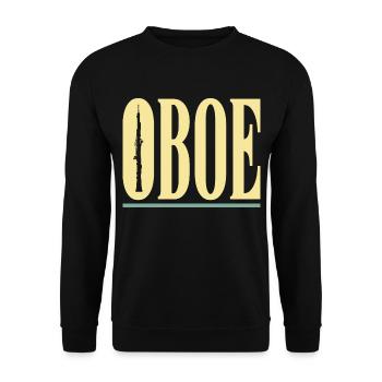 oboe - Unisex Sweatshirt - black - Front - Alina (178cm) & Michal (187cm)