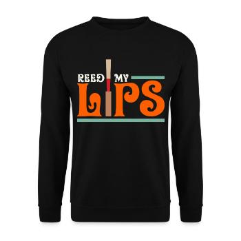 oboe - Unisex Sweatshirt - black - Front - Alina (178cm) & Michal (187cm)