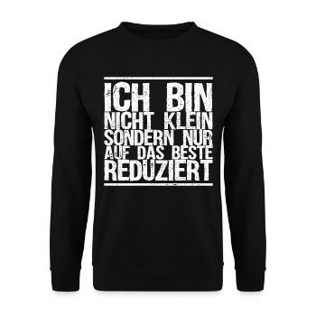 Witzige Sprüche - Unisex Pullover - Schwarz - Vorne - Alina (178cm) & Michal (187cm)