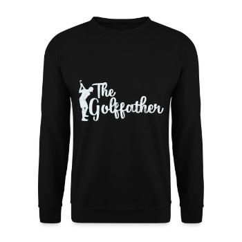 Lustiges Golfer Geschenk - Unisex Pullover - Schwarz - Vorne - Alina (178cm) & Michal (187cm)