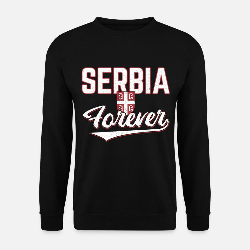 Serbien - Unisex Pullover - Schwarz