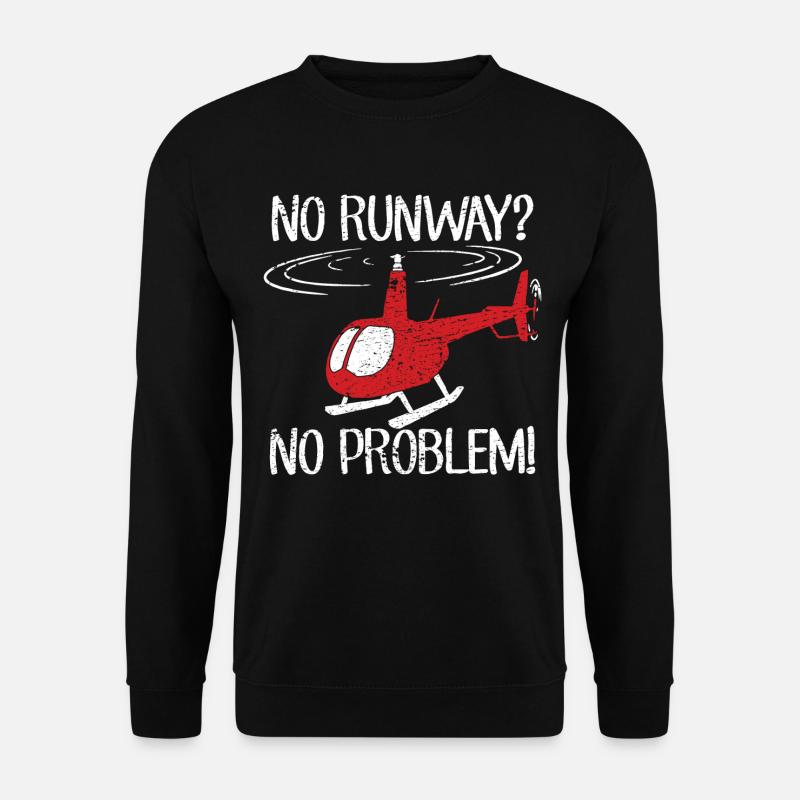 Helicopter helicopter pilot - Unisex Sweatshirt - black