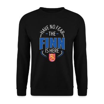 Finland - Unisex Sweatshirt - black - Front - Alina (178cm) & Michal (187cm)