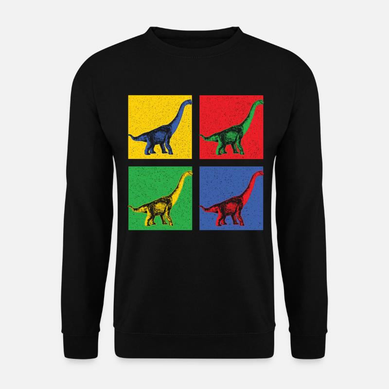 DINO KUNST - Unisex Pullover - Schwarz