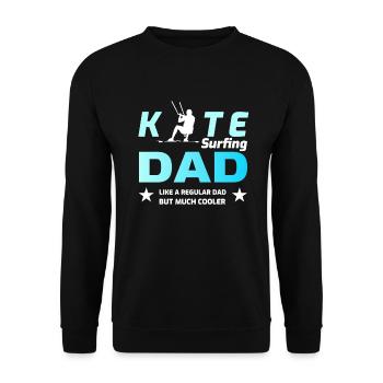 Kitesurf Kite Kiteboard Cadeau de fête des pères - Sweat-shirt Unisexe - noir - Devant - Alina (178cm) & Michal (187cm)