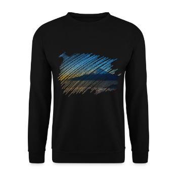 Mountain - Unisex Sweatshirt - black - Front - Alina (178cm) & Michal (187cm)
