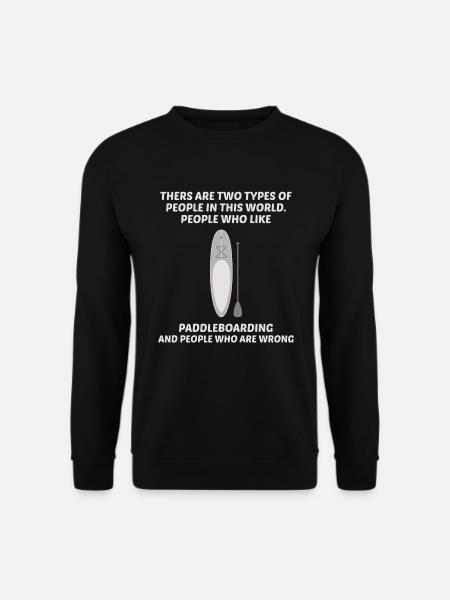Paddleboarding Paddleboard Paddle Wassersport - Unisex Pullover - Schwarz
