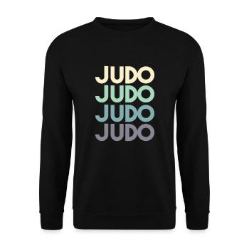Judo - Unisex Sweatshirt - black - Front - Alina (178cm) & Michal (187cm)