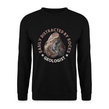 Geologie - Unisex Pullover - Schwarz - Vorne - Alina (178cm) & Michal (187cm)